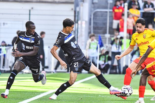 FOOTBALL : RC Lens vs AJ Auxerre - Ligue 1 - JournÃ e 1- 22 08 2026 Romain Faivre (AJ Auxerre) LensFrance  Copyright: xBaptistexAutissierx