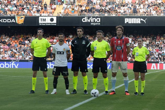 Agosto 22, 2026, Mestalla , Valencia, Spain; Lal liga Football League, Valencia CF versus Celta de Vigo *** August 22, 2026, Mestalla, Valencia, Spain—La Liga, Valencia CF vs. Celta de Vigo Copyright: x@Judithphotography_x