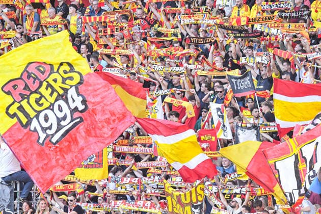 FOOTBALL : RC Lens vs AJ Auxerre - Ligue 1 - JournÃ e 1- 22 08 2026 Supporters du RC Lens - Ambiance LensFrance  Copyright: xBaptistexAutissierx