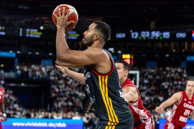 22.08.2026, GER, Turkish Airlines Supercup 2026, Hamburg, Finale, Deutschland-Kroatien Johannes Thiemann (Deutschland, 32) Hamburg Barclays Arena Hamburg Deutschland *** August 22, 2026, GER, 2026 Turkish Airlines Super Cup, Hamburg, Final, Germany vs. Croatia, Johannes Thiemann (Germany), 32, Hamburg Barclays Arena, Hamburg, Germany