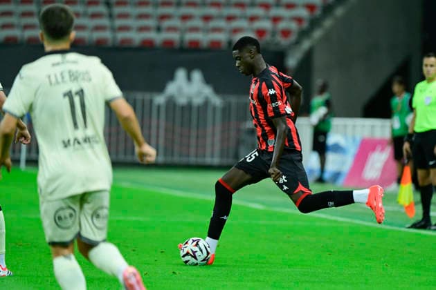 FOOTBALL : OGC Nice VS FC Lorient - Ligue 1 McDonald s - 22 08 2026 Xavier Mandza (OGCN) - Ligue 1 McDonald s match between OGC Nice and Football Club de Lorient on August 22, 2026 at the Allianz Riviera Stadium in Nice. NiceFrance  Copyright: xWilliamxCannarellax