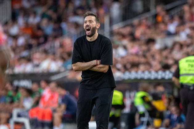 Agosto 22, 2026, Mestalla , Valencia, Spain; Lal liga Football League, Valencia CF versus Celta de Vigo *** August 22, 2026, Mestalla, Valencia, Spain La Liga, Valencia CF vs. Celta de Vigo Copyright: xJudithxAmigox