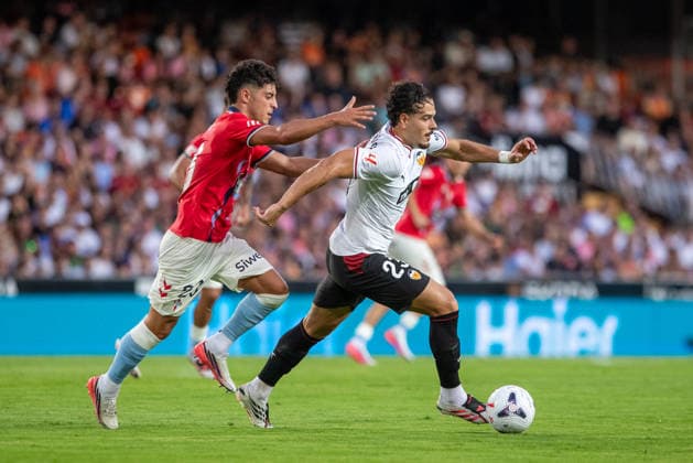 Agosto 22, 2026, Mestalla , Valencia, Spain; Lal liga Football League, Valencia CF versus Celta de Vigo *** August 22, 2026, Mestalla, Valencia, Spain La Liga, Valencia CF vs. Celta de Vigo Copyright: xJudithxAmigox