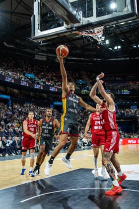 Basketball Hamburg 22.08.2026 Turkish Airlines Supercup 2026 Finale Deutschland (GER) - Kroatien (CRO) Maodo Lo (Deutschland, No.04) *** Basketball Hamburg, August 22, 2026; Turkish Airlines Supercup 2026 Final: Germany (GER) vs. Croatia (CRO); Maodo Lo, Germany, No. 04