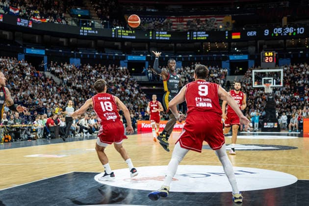 Basketball Hamburg 22.08.2026 Turkish Airlines Supercup 2026 Finale Deutschland (GER) - Kroatien (CRO) Dennis Schröder Schroeder (Deutschland, No.17) Schröder Schroder *** Basketball Hamburg, August 22, 2026 Turkish Airlines Supercup 2026 Final Germany (GER) vs. Croatia (CRO) Dennis Schröder (Schroeder) Germany, No. 17 Schröder (Schroder)