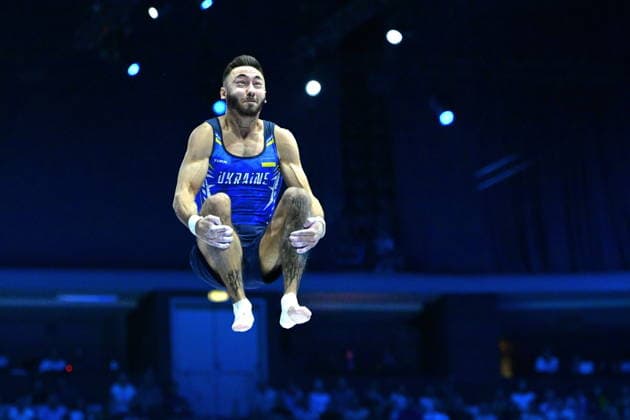 Zagreb, Croatia, 220826. 37th European Men s Artistic Gymnastics Championships, Individual Apparatus Finals at Arena Zagreb. Vault, Nazar Chepurnyi, Ukraine. Photo: Ivana Grgic CROPIX Zagreb Croatia Copyright: xxIvanaxGrgicx disciplina_preskok14-220826