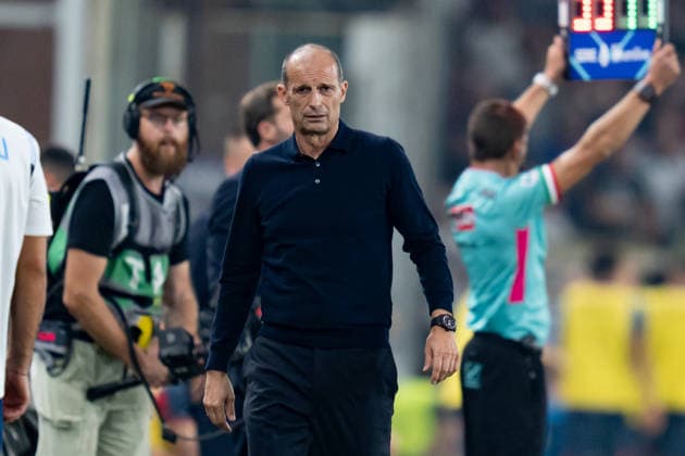 Genoa CFC v SSC Napoli - Serie A Enilive Massimiliano Allegri Head Coach of SSC Napoli looks on during the Serie A Enilive match between Genoa CFC and SSC Napoli at Luigi Ferraris Stadium on August 22, 2026 in Genoa, Italy Genoa Luigi Ferraris Stadium Liguria Italy Copyright: xGiuseppexMaffiax 260822SerieA_Genoa-Napoli_GM_09698