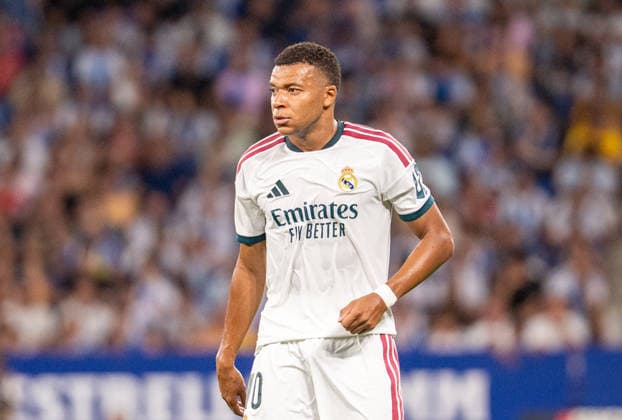 ESP: LaLiga EA Sports RCD Espanyol de Barcelona v Real Madrid Kylian Mbappe of Real Madrid during LaLiga EA Sports match between RCDE Espanyol de Barcelona v Real Madrid played at RCDE Stadium, Cornella de Llobregat, Barcelona on August 22 2026 in Spain Spain Soccer *** ESP LaLiga EA Sports RCD Espanyol de Barcelona vs. Real Madrid Kylian Mbappé of Real Madrid during the LaLiga EA Sports match between RCDE Espanyol de Barcelona and Real Madrid, played at RCDE Stadium in Cornellà de Llobregat, Barcelona, on August 22, 2026, in Spain. Spanish Soccer Copyright: xAgenciaxLOFx