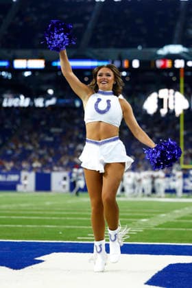 INDIANAPOLIS, IN - AUGUST 22: Indianapolis Colts preforms during a pre season game between the Atlanta Falcons and the Indianapolis Colts on August 22, 2026 at Lucas Oil Stadium in Indianapolis, IN. (Photo by Jeffrey Brown Icon Sportswire) NFL, American Football Herren, USA AUG 22 Falcons at Colts EDITORIAL USE ONLY Icon082226026