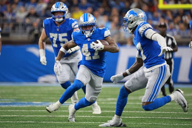Washington Commanders vs Detroit Lions DETROIT,MICHIGAN-AUGUST 22: Running back Trayveon Williams 47 of the Detroit Lions runs the ball during the first half of an NFL, American Football Herren, USA preseason football game between the Washington Commanders and the Detroit Lions in Detroit, Michigan USA, on Saturday, August 22, 2026 Detroit Michigan United States  Copyright: xJorgexLemusx originalFilename:lemus-washingt260822_np2MD.jpg