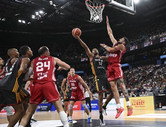 Germany v Croatia - Turkish Airlines Supercup 2026 HAMBURG, GERMANY - AUGUST 22: Germany s Johannes Thiemann (32) in action during the Turkish Airlines Basketball Supercup 2026 match between Germany and Croatia at Barclays Arena in Hamburg, Germany, on August 22, 2026. Halil Sagirkaya Anadolu Hamburg Germany. Editorial use only. Please get in touch for any other usage.  Copyright: x2026xAnadoluxHalilxSagirkayax