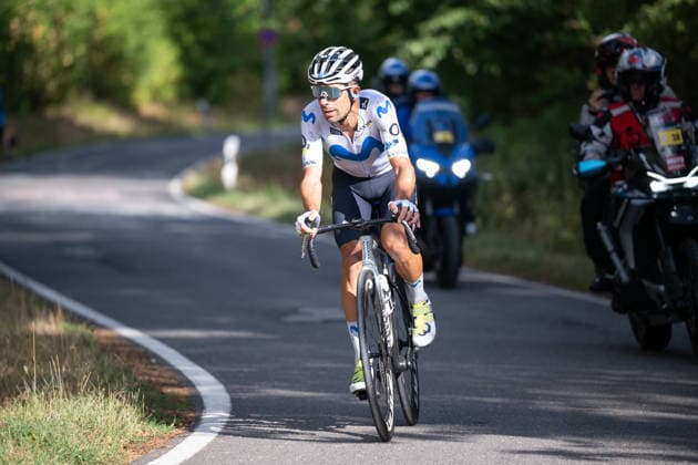 Lidl Deutschland Tour, Etappe 3, 22.08.2026 Nelson Oliveira (POR, Movistar Team) Bad Dürkheim Germany *** Lidl Germany Tour, Stage 3, August 22, 2026 Nelson Oliveira (POR), Movistar Team Bad Dürkheim, Germany Copyright: xCarlaxHilgerx