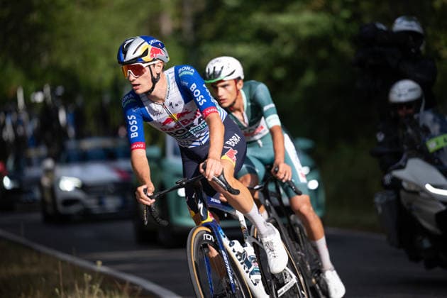 Lidl Deutschland Tour, Etappe 3, 22.08.2026 Giulio Pellizzari (ITA, Red Bull - BORA - hansgrohe) Bad Dürkheim Germany *** Lidl Germany Tour, Stage 3, August 22, 2026 Giulio Pellizzari (ITA), Red Bull BORA hansgrohe Bad Dürkheim, Germany Copyright: xCarlaxHilgerx