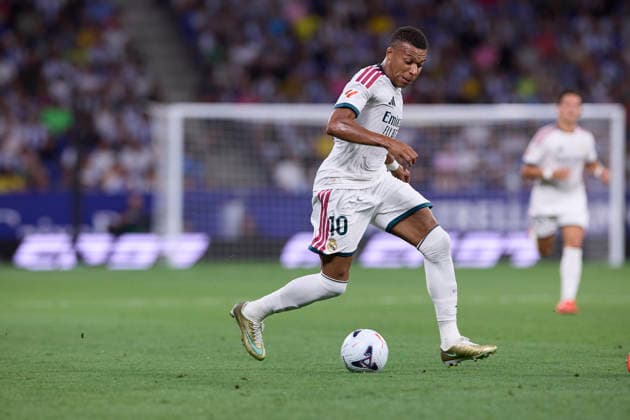 ESP: LaLiga EA Sports RCD Espanyol de Barcelona v Real Madrid Kylian Mbappe of Real Madrid during LaLiga EA Sports match between RCDE Espanyol de Barcelona v Real Madrid played at RCDE Stadium, Cornella de Llobregat, Barcelona on August 22 2026 in Spain Spain Soccer *** ESP LaLiga EA Sports RCD Espanyol de Barcelona vs. Real Madrid Kylian Mbappé of Real Madrid during the LaLiga EA Sports match between RCDE Espanyol de Barcelona and Real Madrid, played at RCDE Stadium in Cornellà de Llobregat, Barcelona, on August 22, 2026, in Spain. Spanish Soccer Copyright: xAgenciaxLOFx