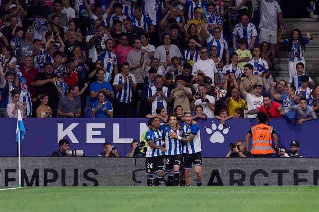 ESP: LaLiga EA Sports RCD Espanyol de Barcelona v Real Madrid Alex Calatrava of Espanyol scores goal during LaLiga EA Sports match between RCDE Espanyol de Barcelona v Real Madrid played at RCDE Stadium, Cornella de Llobregat, Barcelona on August 22 2026 in Spain Spain Soccer *** ESP LaLiga EA Sports RCD Espanyol de Barcelona vs. Real Madrid Alex Calatrava of Espanyol scores a goal during the LaLiga EA Sports match between RCDE Espanyol de Barcelona and Real Madrid, played at RCDE Stadium in Cornellà de Llobregat, Barcelona, on August 22, 2026, in Spain. Spanish Soccer Copyright: xAgenciaxLOFx