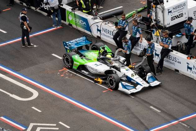 Freedom 250 Grand Prix in DC Mick Schumacher ( 47) of Rahal Letterman Lanigan Racing works with his pit crew ahead of the Freedom 250 Grand Prix in Washington, DC, USA, on Saturday, August 22, 2026. The race is scheduled for Sunday, August 23 and will be the first ever IndyCar, Indy Car, IRL, USA race held in the nation’s capital. Credit: Andrew Thomas CNP Washington District of Columbia United States of America EDITORIAL USE ONLY Copyright: xx _AT25003 AndrewxThomasx-xCNPx cnpphotos339509