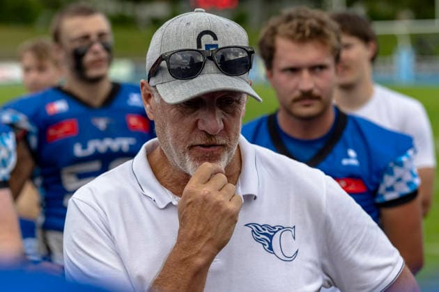 Mark Priegnitz (Allgaeu Comets, Headcoach) GER, Allgaeu Comets vs Duesseldorf Panther, American Football, GFL, Saison 2026, Week 16, 22.08.2026 GER, Allgaeu Comets vs Duesseldorf Panther, American Football, GFL, Saison 2026, Week 16, 22.08.2026 Kempten *** Mark Priegnitz, Allgäu Comets, Head Coach (GER), Allgäu Comets vs. Düsseldorf Panthers, American Football, GFL, 2026 Season, Week 16, August 22, 2026 GER, Allgäu Comets vs. Düsseldorf Panthers, American football, GFL, 2026 season, Week 16, August 22, 2026 Kempten Copyright: xEibner-Pressefoto FlorianxWolfx EP_FWF