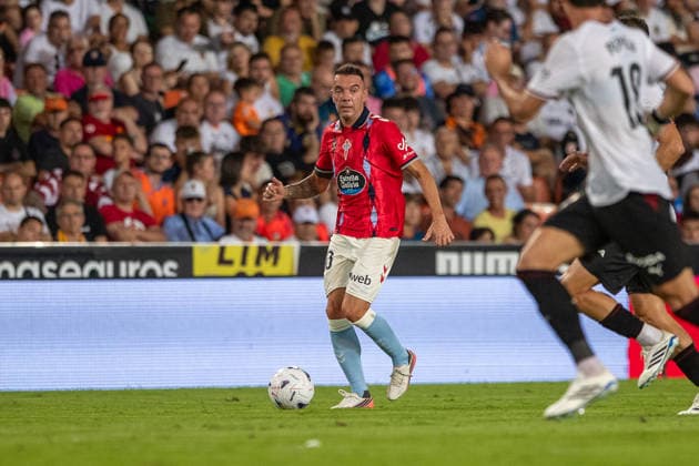 ESP: LaLiga EA Sports Valencia CF v Celta de Vigo Iago Aspas of celta Vigo during LaLiga EA Sports match between Valencia CF v Celta de Vigo played at Mestalla Stadium, Valencia on August 22 2026 in Spain Spain Soccer *** ESP LaLiga EA Sports Valencia CF vs. Celta de Vigo: Iago Aspas of Celta de Vigo during the LaLiga EA Sports match between Valencia CF and Celta de Vigo, played at Mestalla Stadium in Valencia on August 22, 2026, in Spain. Spanish Soccer Copyright: xAgenciaxLOFx