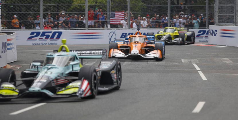 August 22, 2026: Scott Dixon, driver of the 9 Chip Ganassi Racing Honda drives during practice for the NTT IndyCar, Indy Car, IRL, USA Series Freedom 250 on August 22, 2026 on the streets of Washington, DC. CSM Washington Dc USA - ZUMAc04_ 20260822_zma_c04_152 Copyright: xJustinxCooperx