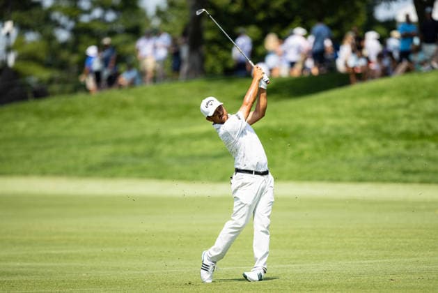 August 22, 2026, St. Louis, Missouri, USA: XANDER SCHAUFFELE hits an approach shot on the fifth hole during Round 3 of the BMW Championship at Bellerive Country Club. St. Louis USA - ZUMAw173 20260822_zsp_w173_009 Copyright: xLukexWelshx