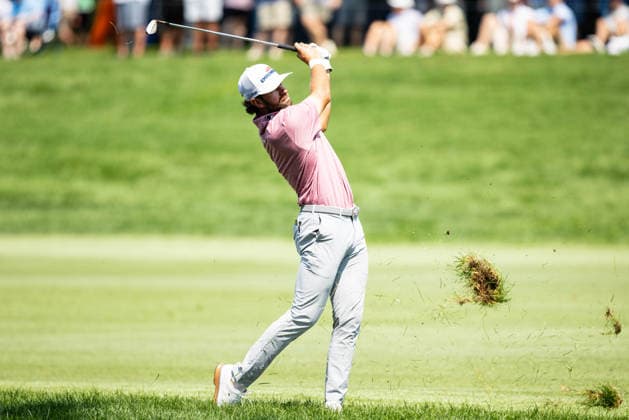 August 22, 2026, St. Louis, Missouri, USA: CAMERON YOUNG hits an approach shot out of the rough on the fifth hole during Round 3 of the BMW Championship at Bellerive Country Club. St. Louis USA - ZUMAw173 20260822_zsp_w173_013 Copyright: xLukexWelshx