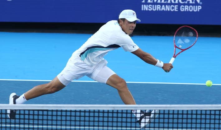 Cincinnati Open tennis tournament Brandon Nakashima of the USA in action against compatriot Frances Tiafoe during their semifinal match at the Cincinnati Open tennis tournament in Mason, Ohio, USA, 22 August 2026. CINCINNATI OHIO UNITED STATES  Copyright: xMARKxLYONSx