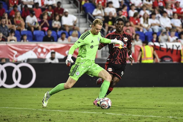 Chris Brady (Chicago Fire FC) during the Major League Soccer match between Red Bull New York and Chicago Fire FC at Sports Illustrated Stadium on August 22, 2026 in Harrison, NJ, United States.  Copyright: xRebekahxWynkoopx xSPPx Sportspressphoto_SPR212920