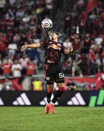 Matthew Dos Santos (Red Bull New York) during the Major League Soccer match between Red Bull New York and Chicago Fire FC at Sports Illustrated Stadium on August 22, 2026 in Harrison, NJ, United States.  Copyright: xRebekahxWynkoopx xSPPx Sportspressphoto_SPR212927
