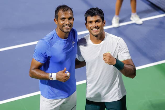 CANCUN COUNTRY OPEN 2026 CANCUN COUNTRY OPEN 2026 SRIRAM BALAJI ANIRUDH CHANDRASEKAR VS SANTIAGO GONZALEZ7RAY HO 22082026 CANCUN, QUINTANA ROO. Action photo of Sriram Balaji and Anirudh Chandrasekar during doubles semifinal game of the Cancun Country Open 2026 Tennis 125 Challenger tournament held at the Cancun Country Club of Cancun, Quintana Roo, Mexico. Foto de accion de Sriram Balaji y Anirudh Chandrasekar, durante juego semifinal de dobles del Cancun Country Open 2026 ATP125 Challenger que se celebra en el Cancun Country Club de Cancun, Quintana Roo, Mexico. PHOTO BY IMAGENSHOP AGENCIA FOTOGRAFICA CANCUN QUINTANA ROO MEXICO *** CANCUN COUNTRY OPEN 2026 CANCUN COUNTRY OPEN 2026 SRIRAM BALAJI ANIRUDH CHANDRASEKAR VS. SANTIAGO GONZALEZ AND RAY HO 08 22 2026 CANCUN, QUINTANA ROO Action photo of Sriram Balaji and Anirudh Chandrasekar during the doubles semifinal match of the 2026 Cancun Country Open Tennis 125 Challenger tournament held at the Cancun Country Club in Cancun, Quintana Roo, Mexico Action photo of Sriram Balaji and Anirudh Chandrasekar, during the doubles semifinal match of the 2026 Cancun Country Open ATP125 Challenger, held at the Cancun Country Club in Cancun, Quintana Roo, Mexico PHOTO BY IMAGENSHOP PHOTO AGENCY CANCUN QUINTANA ROO MEXICO Copyright: xIMAGENSHOPxAGENCIAxFOTOGRAFICAx
