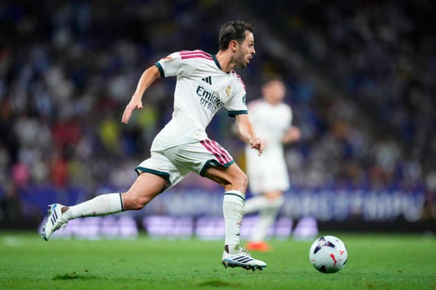 RCD Espanyol de Barcelona v Real Madrid - LaLiga EA Sports 2026 27 Bernardo Silva attacking midfield of Real Madrid and Portugal during the La Liga EA Sports 2026 27 match between RCD Espanyol de Barcelona and Real Madrid at RCDE Stadium on August 22, 2026 in Barcelona, Spain. Barcelona Spain  Copyright: xJosexBretonx originalFilename:bretonhernandez-rcdespan260822_nppzk.jpg