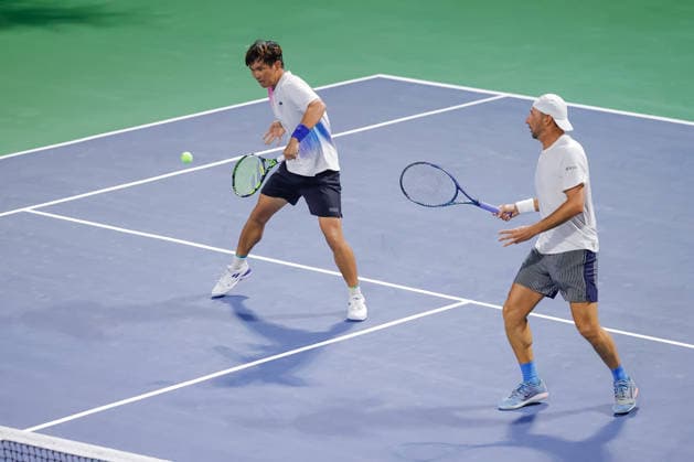CANCUN COUNTRY OPEN 2026 CANCUN COUNTRY OPEN 2026 SRIRAM BALAJI ANIRUDH CHANDRASEKAR VS SANTIAGO GONZALEZ7RAY HO 22082026 CANCUN, QUINTANA ROO. Action photo of Sebastian Gonzalez and Ray Ho,during doubles semifinal game of the Cancun Country Open 2026 Tennis 125 Challenger tournament held at the Cancun Country Club of Cancun, Quintana Roo, Mexico. Foto de accion de Sebastian Gonzalez y Ray Ho, durante juego semifinal de dobles del Cancun Country Open 2026 ATP125 Challenger que se celebra en el Cancun Country Club de Cancun, Quintana Roo, Mexico. PHOTO BY IMAGENSHOP AGENCIA FOTOGRAFICA CANCUN QUINTANA ROO MEXICO *** CANCUN COUNTRY OPEN 2026 CANCUN COUNTRY OPEN 2026 SRIRAM BALAJI ANIRUDH CHANDRASEKAR VS. SANTIAGO GONZALEZ AND RAY HO August 22, 2026, CANCUN, QUINTANA ROO Action photo of Sebastian Gonzalez and Ray Ho during the doubles semifinal match of the 2026 Cancun Country Open ATP 125 Challenger tournament held at the Cancun Country Club in Cancun, Quintana Roo, Mexico. Action photo of Sebastian Gonzalez and Ray Ho, during the doubles semifinal match of the 2026 Cancun Country Open ATP 125 Challenger, held at the Cancun Country Club in Cancun, Quintana Roo, Mexico. PHOTO BY IMAGENSHOP PHOTO AGENCY, CANCUN, QUINTANA ROO, MEXICO Copyright: xIMAGENSHOPxAGENCIAxFOTOGRAFICAx