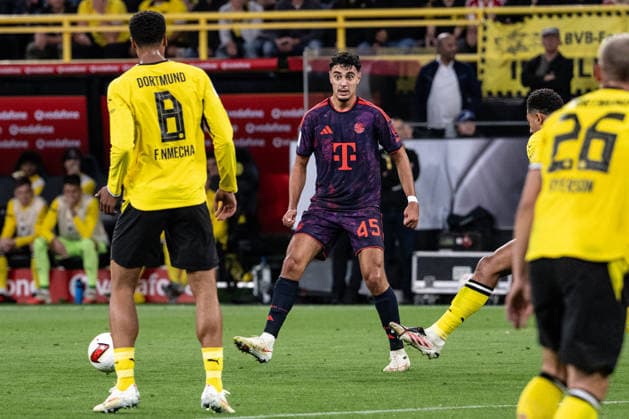 Alexandar Pavlovic 45 (FC Bayern Muenchen), Borussia Dortmund vs. FC Bayern Muenchen, Fussball, Franz Beckenbauer Supercup, 22.08.2026 DFB regulations prohibit any use of photographs as image sequences and or quasi-video Dortmund Nordrhein-Westfalen Deutschland *** Alexandar Pavlovic 45 FC Bayern Munich, Borussia Dortmund vs. FC Bayern Munich, Soccer, Franz Beckenbauer Super Cup, August 22, 2026. DFB regulations prohibit any use of photographs as image sequences and or quasi-video. Dortmund, North Rhine-Westphalia, Germany Copyright: xkolbert-press MarcxNiemeyerx