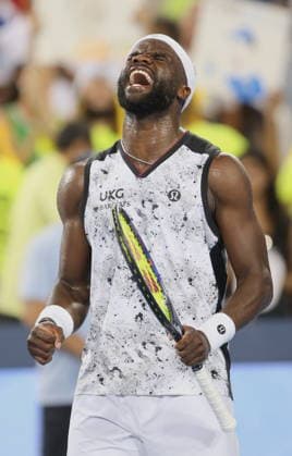 Cincinnati Open tennis tournament Frances Tiafoe of the USA in action against Brandon Nakashima of the USA during their semi-final match at the Cincinnati Open tennis tournament in Cincinnati, Ohio, USA, 22 August 2026. CINCINNATI OHIO UNITED STATES  Copyright: xMARKxLYONSx