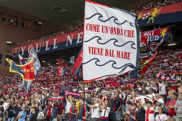 IPA87713209 - Genoa Fans during the Genoa CFC vs. SSC Napoli Italian Serie A soccer match in Genoa, Italy, on August 22, 2026  Copyright: xJacopoxCane IPAxSportx xx 87713209