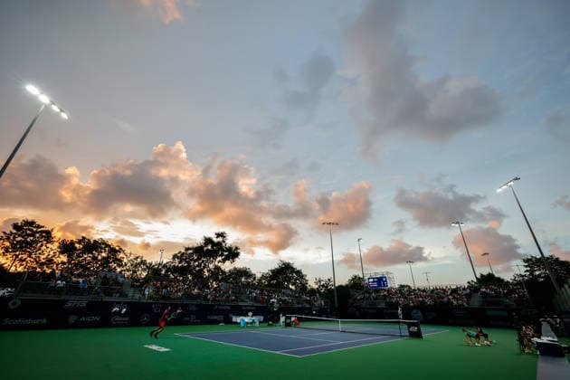 CANCUN COUNTRY OPEN 2026 CANCUN COUNTRY OPEN 2026 HUBERT HURKACZ VS MOEZ ECHARGUI 22082026 CANCUN, QUINTANA ROO. Photo of the sunset during singles semifinal match of the Cancun Country Open 2026 Tennis 125 Challenger tournament held at the Cancun Country Club of Cancun, Quintana Roo, Mexico. Foto del atardecer, durante juego semifinal de singles del Cancun Country Open 2026 ATP125 Challenger que se celebra en el Cancun Country Club de Cancun, Quintana Roo, Mexico. PHOTO BY IMAGENSHOP AGENCIA FOTOGRAFICA CANCUN QUINTANA ROO MEXICO *** CANCUN COUNTRY OPEN 2026 CANCUN COUNTRY OPEN 2026 HUBERT HURKACZ VS. MOEZ ECHARGUI 08 22 2026 CANCUN, QUINTANA ROO Photo of the sunset during the singles semifinal match of the 2026 Cancun Country Open ATP 125 Challenger tournament held at the Cancun Country Club in Cancun, Quintana Roo, Mexico Photo of the sunset, during the singles semifinal match of the Cancun Country Open 2026 ATP125 Challenger, held at the Cancun Country Club in Cancun, Quintana Roo, Mexico PHOTO BY IMAGENSHOP PHOTO AGENCY CANCUN QUINTANA ROO MEXICO Copyright: xIMAGENSHOPxAGENCIAxFOTOGRAFICAx