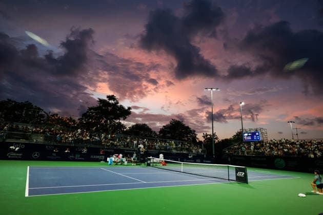 CANCUN COUNTRY OPEN 2026 CANCUN COUNTRY OPEN 2026 HUBERT HURKACZ VS MOEZ ECHARGUI 22082026 CANCUN, QUINTANA ROO. Photo of the sunset during singles semifinal match of the Cancun Country Open 2026 Tennis 125 Challenger tournament held at the Cancun Country Club of Cancun, Quintana Roo, Mexico. Foto del atardecer, durante juego semifinal de singles del Cancun Country Open 2026 ATP125 Challenger que se celebra en el Cancun Country Club de Cancun, Quintana Roo, Mexico. PHOTO BY IMAGENSHOP AGENCIA FOTOGRAFICA CANCUN QUINTANA ROO MEXICO *** CANCUN COUNTRY OPEN 2026 CANCUN COUNTRY OPEN 2026 HUBERT HURKACZ VS. MOEZ ECHARGUI 08 22 2026 CANCUN, QUINTANA ROO Photo of the sunset during the singles semifinal match of the 2026 Cancun Country Open ATP 125 Challenger tournament held at the Cancun Country Club in Cancun, Quintana Roo, Mexico Photo of the sunset, during the singles semifinal match of the Cancun Country Open 2026 ATP125 Challenger, held at the Cancun Country Club in Cancun, Quintana Roo, Mexico PHOTO BY IMAGENSHOP PHOTO AGENCY CANCUN QUINTANA ROO MEXICO Copyright: xIMAGENSHOPxAGENCIAxFOTOGRAFICAx