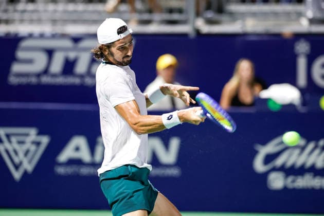 CANCUN COUNTRY OPEN 2026 CANCUN COUNTRY OPEN 2026 SEBASTIAN BAEZ VS LLOYD HARRIS 22082026 CANCUN, QUINTANA ROO. Action photo of Lloyd Harris of South Africa during singles semifinal match of the Cancun Country Open 2026 Tennis 125 Challenger tournament held at the Cancun Country Club of Cancun, Quintana Roo, Mexico. Foto de accion de Lloyd Harris de Sudafrica durante juego semifinal de singles del Cancun Country Open 2026 ATP, Tennis Herren Tennis 125 Challenger que se celebra en el Cancun Country Club de Cancun, Quintana Roo, Mexico. PHOTO BY IMAGENSHOP AGENCIA FOTOGRAFICA CANCUN QUINTANA ROO MEXICO *** CANCUN COUNTRY OPEN 2026 CANCUN COUNTRY OPEN 2026 SEBASTIAN BAEZ VS LLOYD HARRIS 08 22 2026 CANCUN, QUINTANA ROO Action photo of Lloyd Harris of South Africa during the singles semifinal match of the 2026 Cancun Country Open Tennis 125 Challenger tournament held at the Cancun Country Club in Cancun, Quintana Roo, Mexico Action photo of Lloyd Harris of South Africa during the singles semifinal match of the 2026 Cancun Country Open ATP, Tennis 125 Challenger, held at the Cancun Country Club in Cancun, Quintana Roo, Mexico PHOTO BY IMAGENSHOP PHOTO AGENCY CANCUN QUINTANA ROO MEXICO Copyright: xIMAGENSHOPxAGENCIAxFOTOGRAFICAx