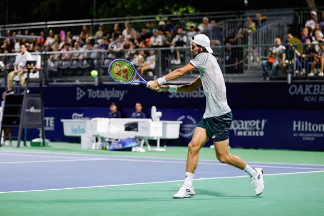 CANCUN COUNTRY OPEN 2026 CANCUN COUNTRY OPEN 2026 SEBASTIAN BAEZ VS LLOYD HARRIS 22082026 CANCUN, QUINTANA ROO. Action photo of Lloyd Harris of South Africa during singles semifinal match of the Cancun Country Open 2026 Tennis 125 Challenger tournament held at the Cancun Country Club of Cancun, Quintana Roo, Mexico. Foto de accion de Lloyd Harris de Sudafrica durante juego semifinal de singles del Cancun Country Open 2026 ATP, Tennis Herren Tennis 125 Challenger que se celebra en el Cancun Country Club de Cancun, Quintana Roo, Mexico. PHOTO BY IMAGENSHOP AGENCIA FOTOGRAFICA CANCUN QUINTANA ROO MEXICO *** CANCUN COUNTRY OPEN 2026 CANCUN COUNTRY OPEN 2026 SEBASTIAN BAEZ VS LLOYD HARRIS 08 22 2026 CANCUN, QUINTANA ROO Action photo of Lloyd Harris of South Africa during the singles semifinal match of the 2026 Cancun Country Open Tennis 125 Challenger tournament held at the Cancun Country Club in Cancun, Quintana Roo, Mexico Action photo of Lloyd Harris of South Africa during the singles semifinal match of the 2026 Cancun Country Open ATP, Tennis 125 Challenger, held at the Cancun Country Club in Cancun, Quintana Roo, Mexico PHOTO BY IMAGENSHOP PHOTO AGENCY CANCUN QUINTANA ROO MEXICO Copyright: xIMAGENSHOPxAGENCIAxFOTOGRAFICAx