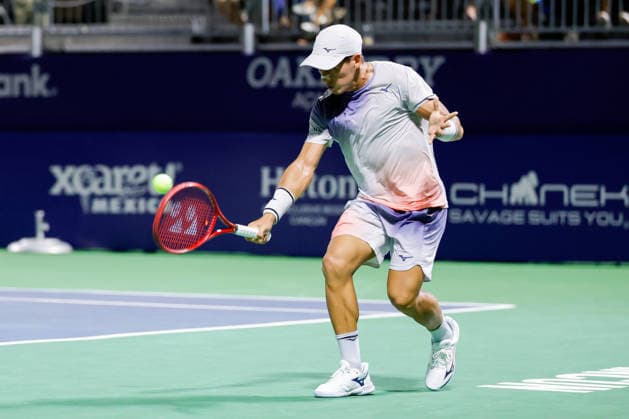 CANCUN COUNTRY OPEN 2026 CANCUN COUNTRY OPEN 2026 SEBASTIAN BAEZ VS LLOYD HARRIS 22082026 CANCUN, QUINTANA ROO. Action photo of Sebastian Baez of Argentina during singles semifinal match of the Cancun Country Open 2026 Tennis 125 Challenger tournament held at the Cancun Country Club of Cancun, Quintana Roo, Mexico. Foto de accion de Sebastian Baez de Argentina durante juego semifinal de singles del Cancun Country Open 2026 ATP, Tennis Herren Tennis 125 Challenger que se celebra en el Cancun Country Club de Cancun, Quintana Roo, Mexico. PHOTO BY IMAGENSHOP AGENCIA FOTOGRAFICA CANCUN QUINTANA ROO MEXICO *** CANCUN COUNTRY OPEN 2026 CANCUN COUNTRY OPEN 2026 SEBASTIAN BAEZ VS LLOYD HARRIS 08 22 2026 CANCUN, QUINTANA ROO Action photo of Sebastian Baez of Argentina during the singles semifinal match of the 2026 Cancun Country Open Tennis 125 Challenger tournament held at the Cancun Country Club in Cancun, Quintana Roo, Mexico Action photo of Sebastian Baez of Argentina during the singles semifinal match of the 2026 Cancun Country Open ATP, Tennis 125 Challenger, held at the Cancun Country Club in Cancun, Quintana Roo, Mexico PHOTO BY IMAGENSHOP PHOTO AGENCY CANCUN QUINTANA ROO MEXICO Copyright: xIMAGENSHOPxAGENCIAxFOTOGRAFICAx