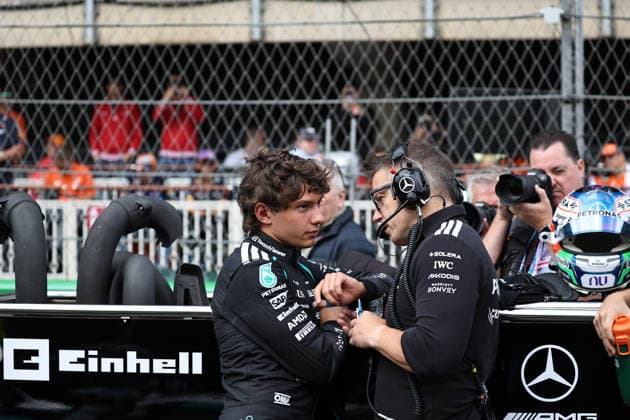 12 Andrea Kimi Antonelli (ITA) of Mercedes-AMG PETRONAS Formula One Team on the grid during the Sprint Race of the FORMULA 1 HEINEREN DUTCH GRAND PRIX 2026 at the Circuit Park Zandvoort in Zandvoort, Netherlands on Saturday August 22, 2026 (Photo by ATP, Tennis Herren Bildagentur Jean Pierre Thill)  Copyright: xJeanxPierrexThillx Sportspressphoto_SPR213288