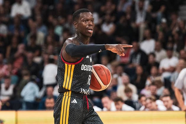 Basketball, Turkish Airlines Supercup 2026, Türkei - Kroatien, Barclays Arena (Hamburg), 22.08.2026, Finale Dennis Schröder ( 17, DEUTSCHLAND, Teamkapitän, Point Guard, Cleveland Cavaliers) *** Basketball, 2026 Turkish Airlines Super Cup, Turkey vs. Croatia, Barclays Arena, Hamburg, August 22, 2026, Final: Dennis Schröder 17, GERMANY, Team Captain, Point Guard, Cleveland Cavaliers