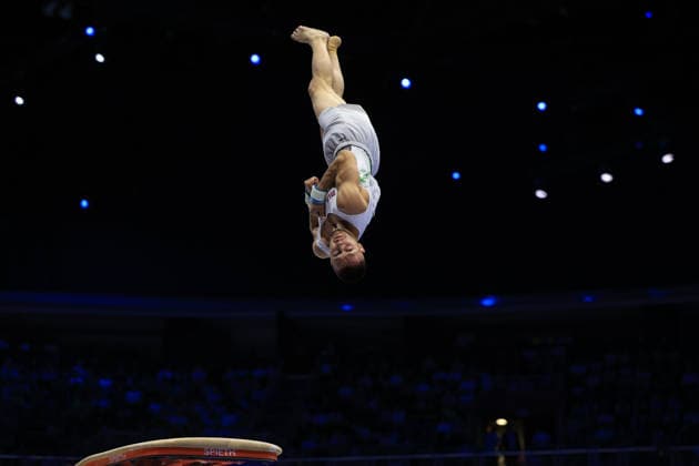 Zagreb, 22.08.2026. - 37TH EUROPEAN MEN™S ARTISTIC GYMNASTICS, Men s Artistic Gymnastics Apparatus Final Vault Individual SENIORS. 526 TRIFONOV Daniel (BUL) Men s Artistic Gymnastics Apparatus Final Horizontal bar Individual SENIORS  2S6A3449.JPG