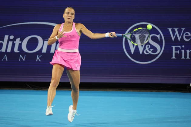 August 22, 2026, Mason, Oh, USA: Cincinnati Open Tennis 2026 - Sara Bejlek plays a ball against Coco Gauff in the Cincinnati Open Tennis Tournament held in Mason OH. 2026 08 22. ZUMAPress Mason USA - ZUMAn24_ 20260822_zaf_n24_366 Copyright: xWallyxNellx