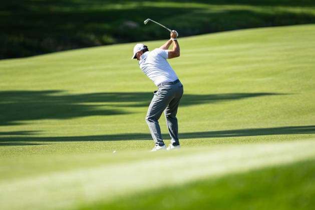 August 22, 2026, St. Louis, Missouri, USA: RORY MCILROY hits his second shot on the sixteenth hole during Round 3 of the BMW Championship at Bellerive Country Club. St. Louis USA - ZUMAw173 20260822_zsp_w173_108 Copyright: xLukexWelshx