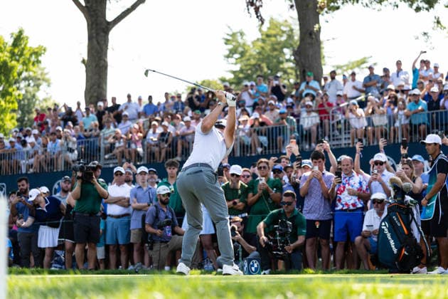 August 22, 2026, St. Louis, Missouri, USA: RORY MCILROY tees off of the the sixteenth hole during Round 3 of the BMW Championship at Bellerive Country Club. St. Louis USA - ZUMAw173 20260822_zsp_w173_102 Copyright: xLukexWelshx