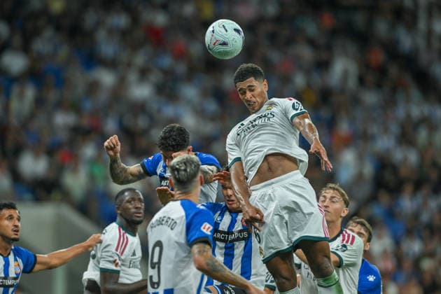 RCD ESPANYOL v REAL MADRID RCDE STADIUM BARCELONA. Aug 22, 2026 RCD ESPANYOL vs REAL MADRID Aug 22,2026 Bellingham (5) of Real Madrid during the match between RCD Espanyol and Real Madrid corresponding to the second day of La Liga EA Sports at RCDE Stadium in Barcelona, Spain. Cornella El Prat ESP Copyright: xS.xRosx