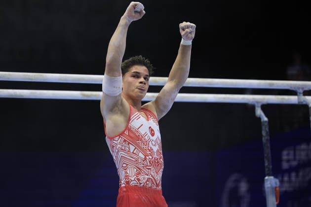 Zagreb, 22.08.2026. - 37TH EUROPEAN MEN™S ARTISTIC GYMNASTICS, Men s Artistic Gymnastics Apparatus Final Parallel bars Individual SENIORS. 680 DOGAN Altan (TUR), Men s Artistic Gymnastics Apparatus Final Parallel bars Individual SENIORS  2S6A6588.JPG