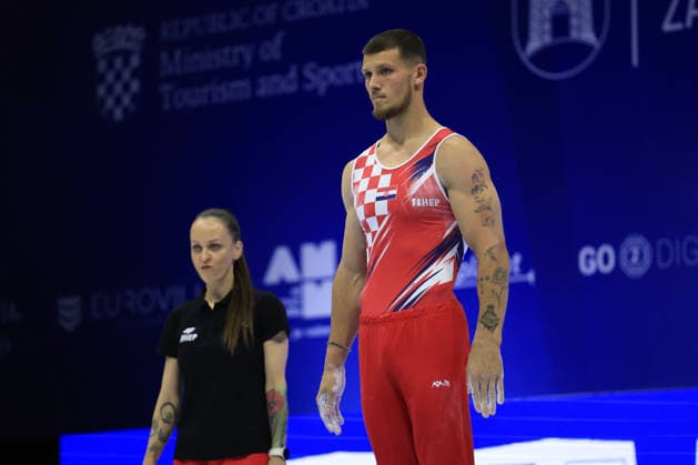 Zagreb, 22.08.2026. - 37TH EUROPEAN MEN™S ARTISTIC GYMNASTICS, Men s Artistic Gymnastics Apparatus Final Parallel bars Individual SENIORS. 534 KOVTUN Illia (CRO), Men s Artistic Gymnastics Apparatus Final Parallel bars Individual SENIORS  2S6A6897.JPG