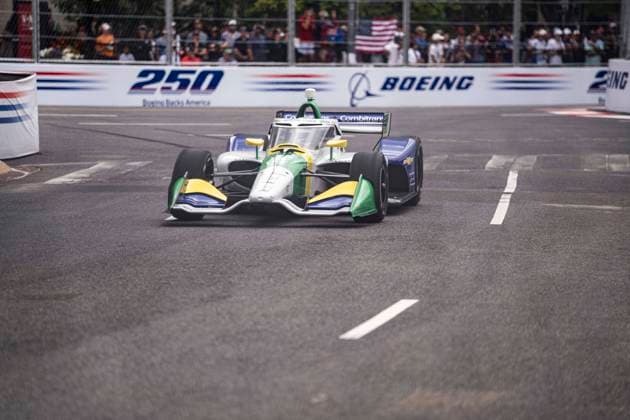 August 22, 2026, Washington, District Of Columbia, USA: Caio Collet 4 of A.J. Foyt Racing drives on the track during one of the trials prior to the Freedom 250 Grand Prix in Washington, DC, USA, on Saturday, August 22, 2026. The race is scheduled for Sunday, August 23 and will be the first ever IndyCar, Indy Car, IRL, USA race held in the nations capital Washington USA - ZUMAs152 20260822_faa_s152_068 Copyright: xAndrewxThomasx Washington USA - ZUMA0864 0864618967st Copyright: xIMAGO AndrewxThomasx
