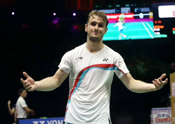 August 22, 2026, New Delhi, New Delhi, India: NEW DELHI, INDIA AUGUST 22, 2026: France s Alex Lanier acknowledges the crowd and celebrates his victory after winning his men s singles semi-final match against Canada s Victor Lai at the BWF World Championships 2026 in New Delhi, India, on Saturday, August 22, 2026. Zuma PressCity: New DelhiState: New DelhiCountry: IndiaCategory: INTDate: 22.08.2026ZUMA Categories: IN New Delhi India - ZUMAd288 20260822_zip_d288_030 Copyright: xDeepakx New Delhi India - ZUMA0864 0864619735st Copyright: xIMAGO Deepakx
